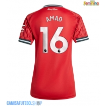Camisa de time de futebol Manchester United Amad Diallo #16 Replicas 1º Equipamento Feminina 2025-26 Manga Curta
